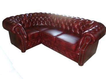 Chesterfield Windsor hörnsoffa – vy 1