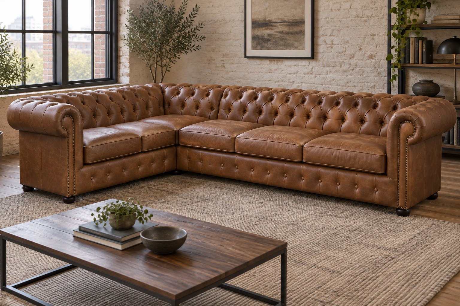 Chesterfield Classic hjørnesofa — bilde 6