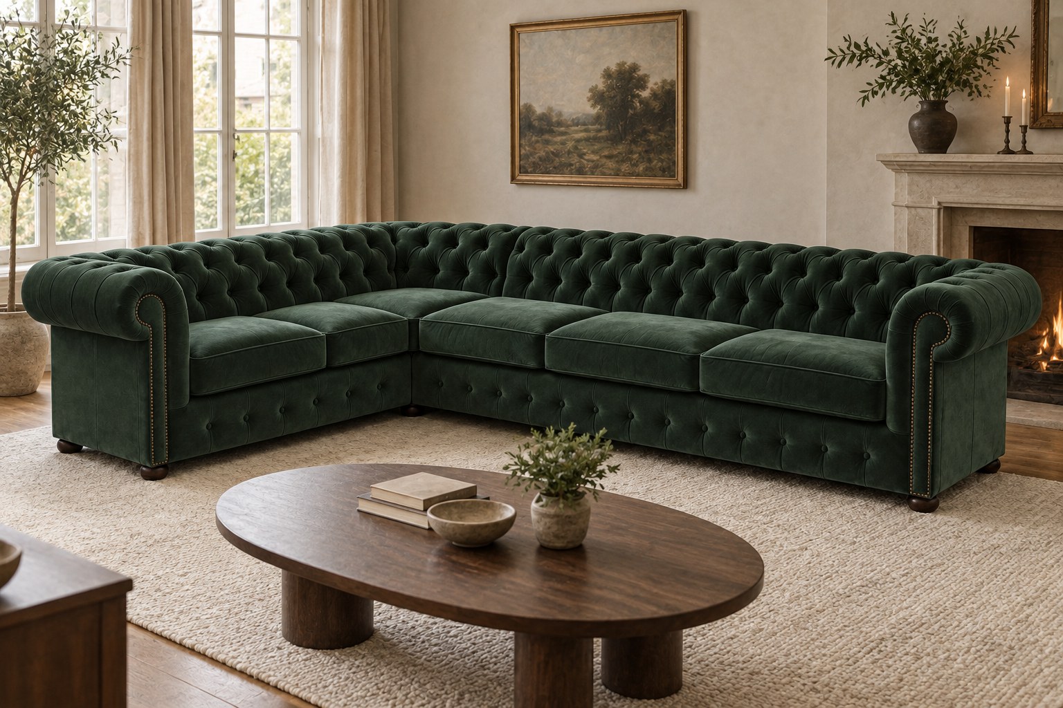 Chesterfield Classic hörnsoffa – vy 7