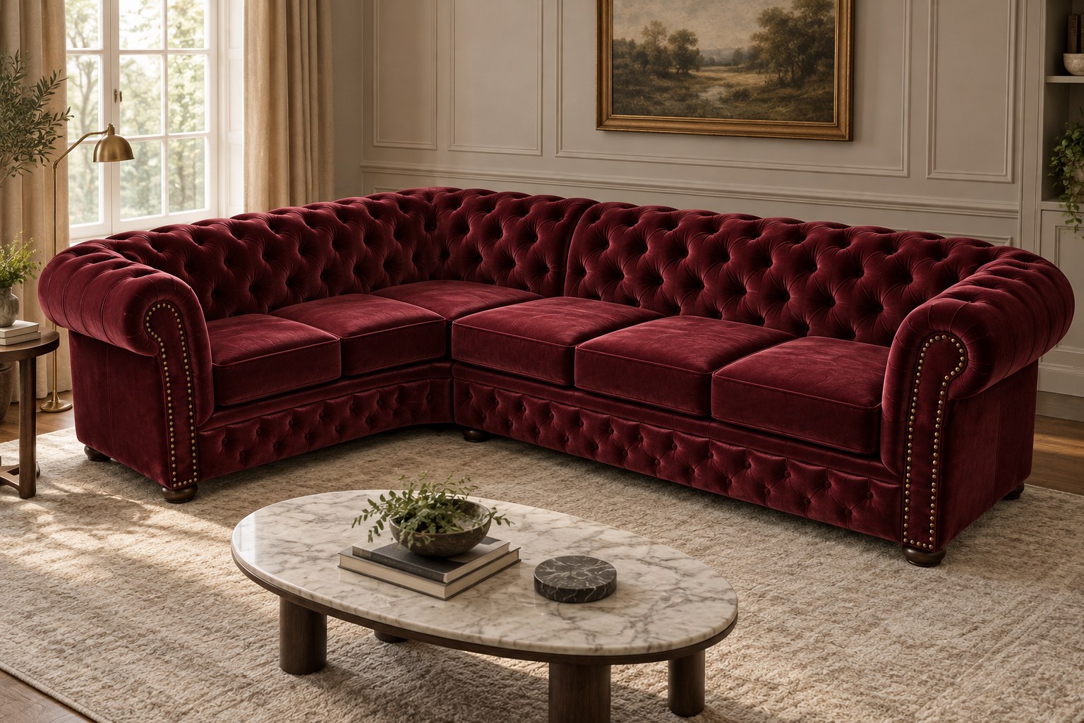Chesterfield Windsor Ecksofa — Ansicht 7