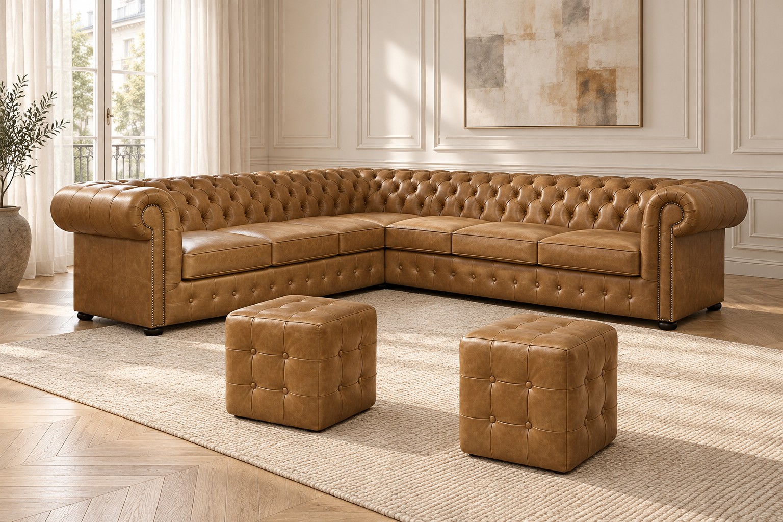 Chesterfield Classic hörnsoffa – vy 9