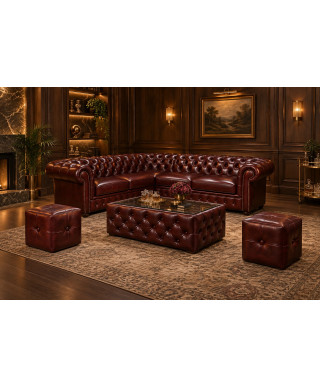 Chesterfield Windsor (narożnik) — strefa VIP w klubie