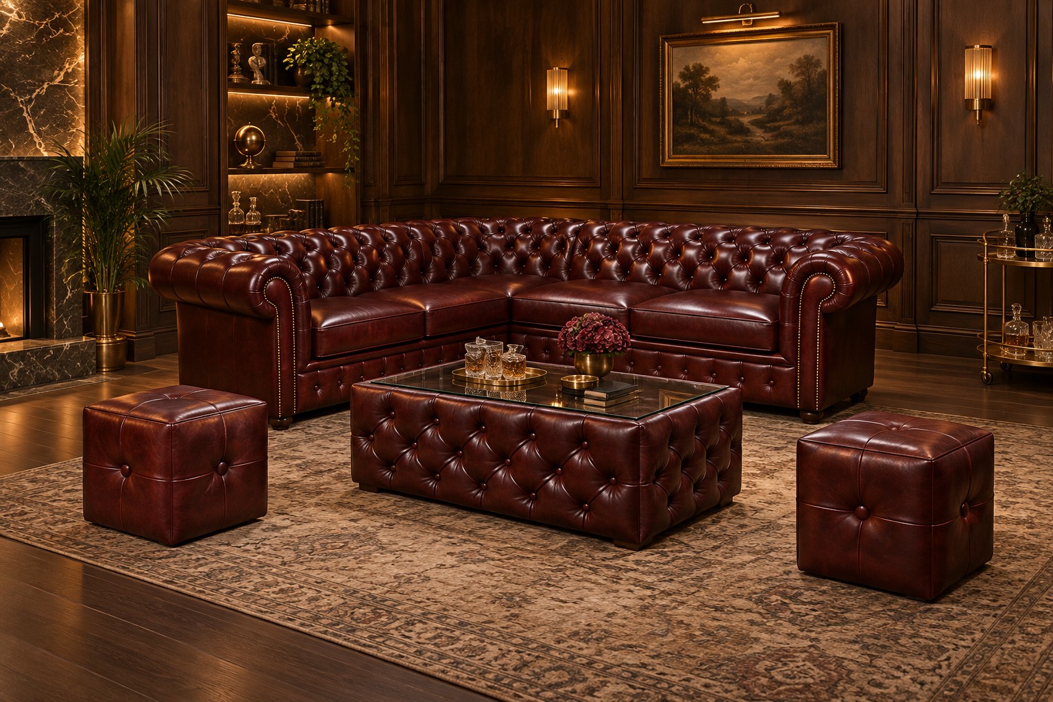 Chesterfield Windsor Ecksofa — Ansicht 10