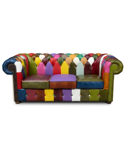 Chesterfield Arlekin — sofa 3-osobowa