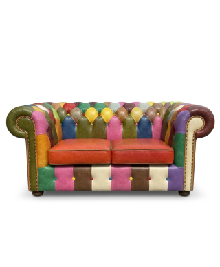 Chesterfield Harlekin — 2-Sitzer-Sofa