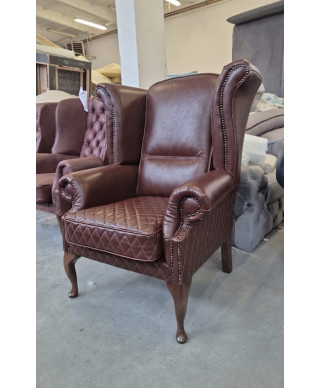 Klassisk brun lenestol Queen