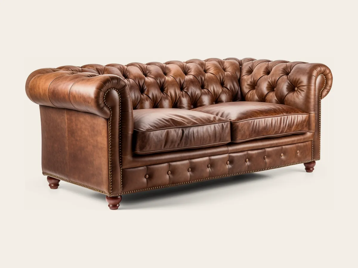 Sofa z luźnymi poduchami