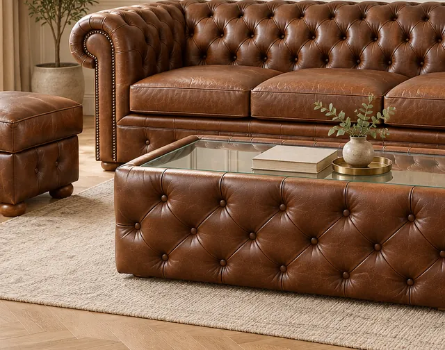 Chesterfield ława — Meble do showroomu i salonu sprzedaży