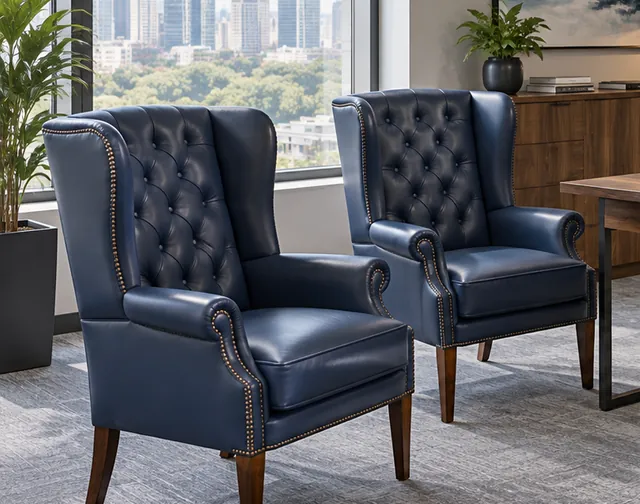 Chesterfield Prince wingback armchair — Furniture for law firms