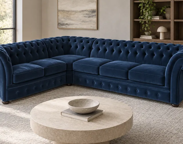 Chesterfield Windchester Ecksofa — Möbel für Unternehmen
