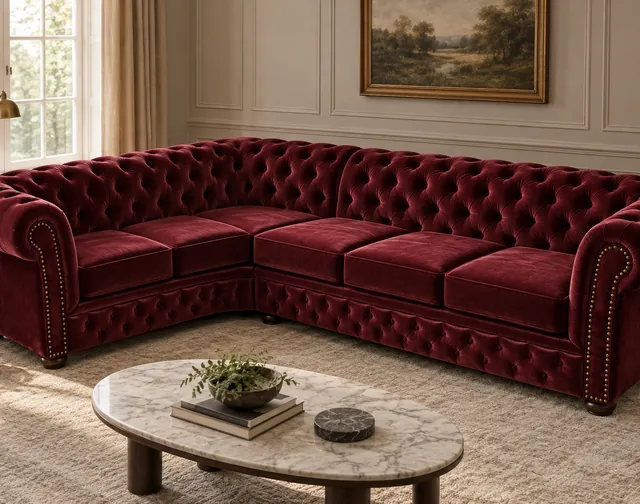 Chesterfield Windsor (narożnik) — Meble do showroomu i salonu sprzedaży
