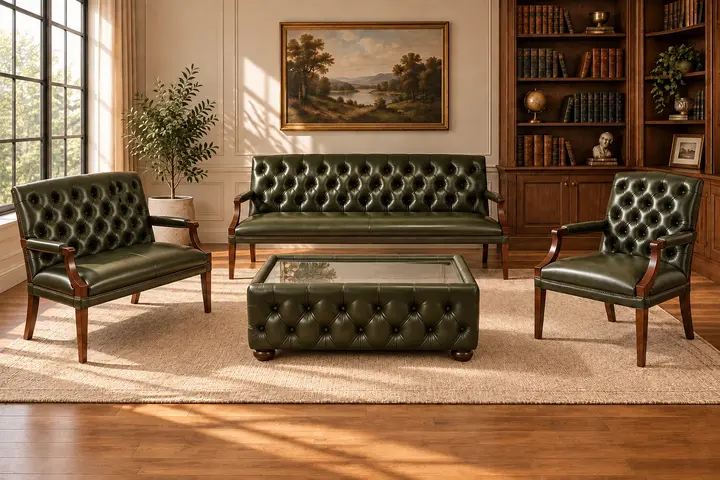 3+1+1 set with coffee table