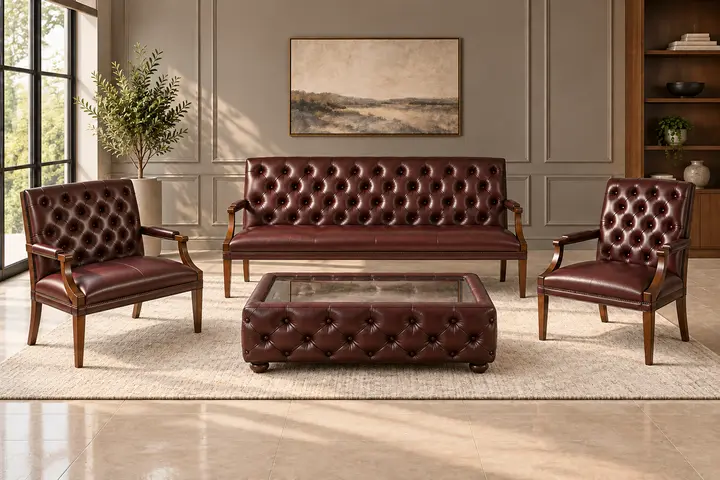 3+1+1 set with coffee table