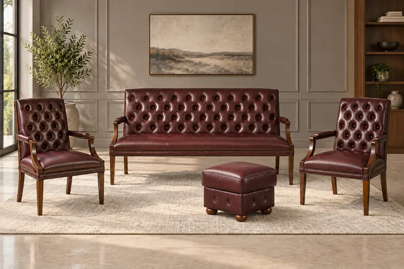 Set 3+1+1 with pouf